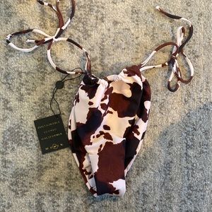 Skatie Kristin swim bottoms Dallas print NWT